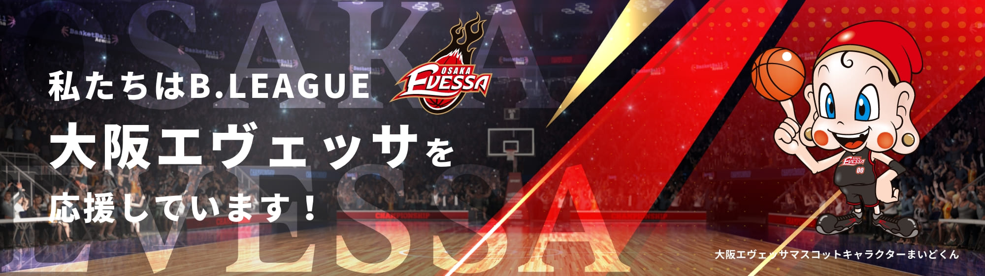 B.LEAGE大阪エヴェッサを応援しています！